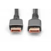 DIGITUS PREMIUM DisplayPort 2.1 jungiamasis kabelis - M/M 1m 16K UHD 80G aliuminio korpusas