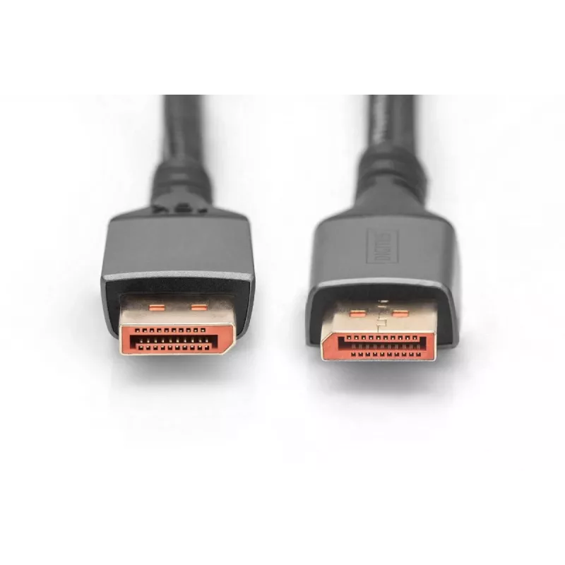 DIGITUS PREMIUM DisplayPort 2.1 jungiamasis kabelis - M/M 1m 16K UHD 80G aliuminio korpusas