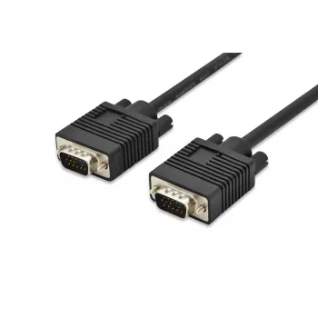 DIGITUS VGA monitoriaus jungiamasis laidas, HD15 V/M, 5 m 3Coax/7C, 2x feritinis žiedas, juodas
