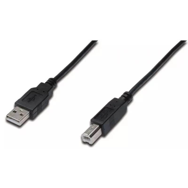 DIGITUS USB jungiamasis kabelis, tipas A - B M/M, 3m USB 2.0 tinkamas Juodas