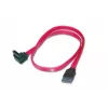 DIGITUS SATA jungiamasis kabelis, L-formos F/F, 50 cm 90° L formos - tiesus, SATA II/III raudonas