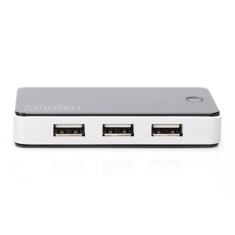 DIGITUS USB 2.0 7 prievadų šakotuvas, juodas (da-70222)