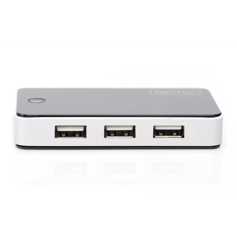DIGITUS USB 2.0 7 prievadų šakotuvas, juodas (da-70222)