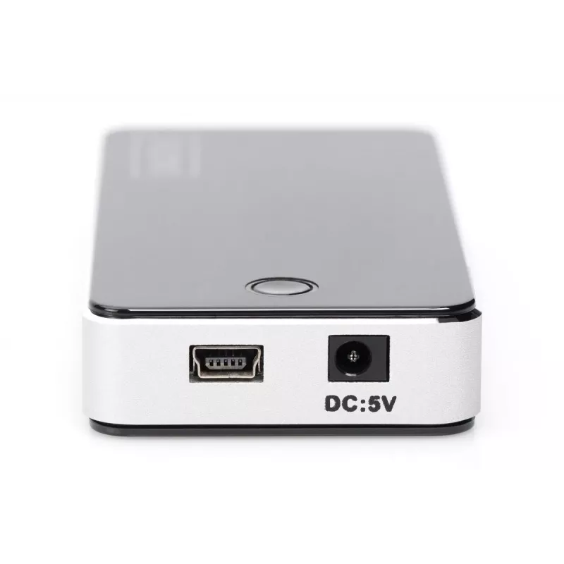 DIGITUS USB 2.0 7 prievadų šakotuvas, juodas (da-70222)