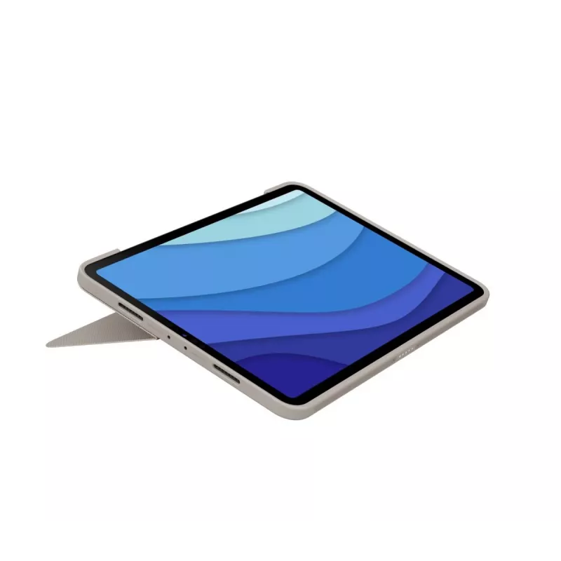LOGITECH Combo Touch - Smėlio spalvos dėklas iPad Pro 11 inch (1, 2, 3 kartos) - Vokiška - Qwertz