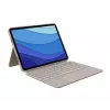 LOGITECH Combo Touch - Smėlio spalvos dėklas iPad Pro 11 inch (1, 2, 3 kartos) - Vokiška - Qwertz