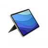 LOGITECH Combo Touch - Smėlio spalvos dėklas iPad Pro 11 inch (1, 2, 3 kartos) - Vokiška - Qwertz
