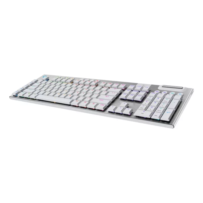 Logitech G G915 X LIGHTSPEED klaviatūra, žaidimų, USB RF belaidė, Bluetooth, QWERTZ, vokiška, balta