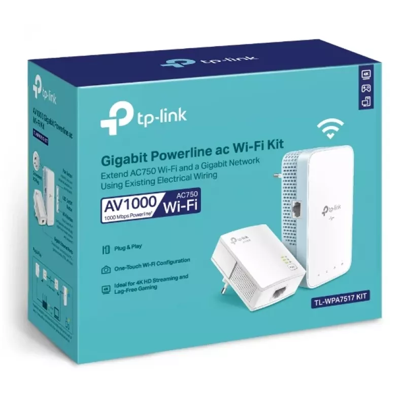 TP-Link TL-WPA7519 KIT 1000 Mbit/s Ethernet LAN Wi-Fi White 2 vnt.