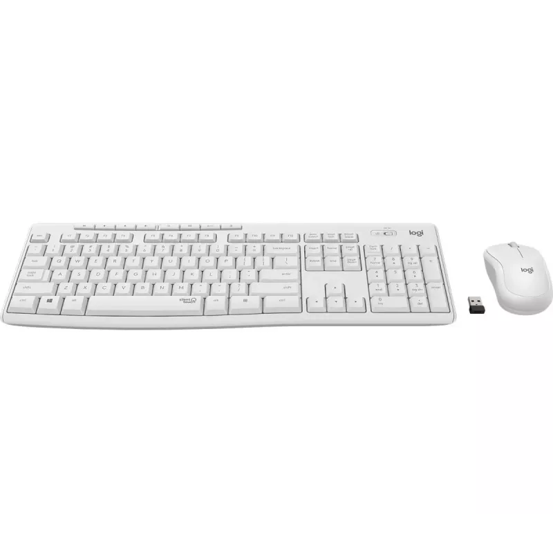 LOGITECH Mk295 belaidis tylusis rinkinys, baltas, QWERTZ, vengriškas