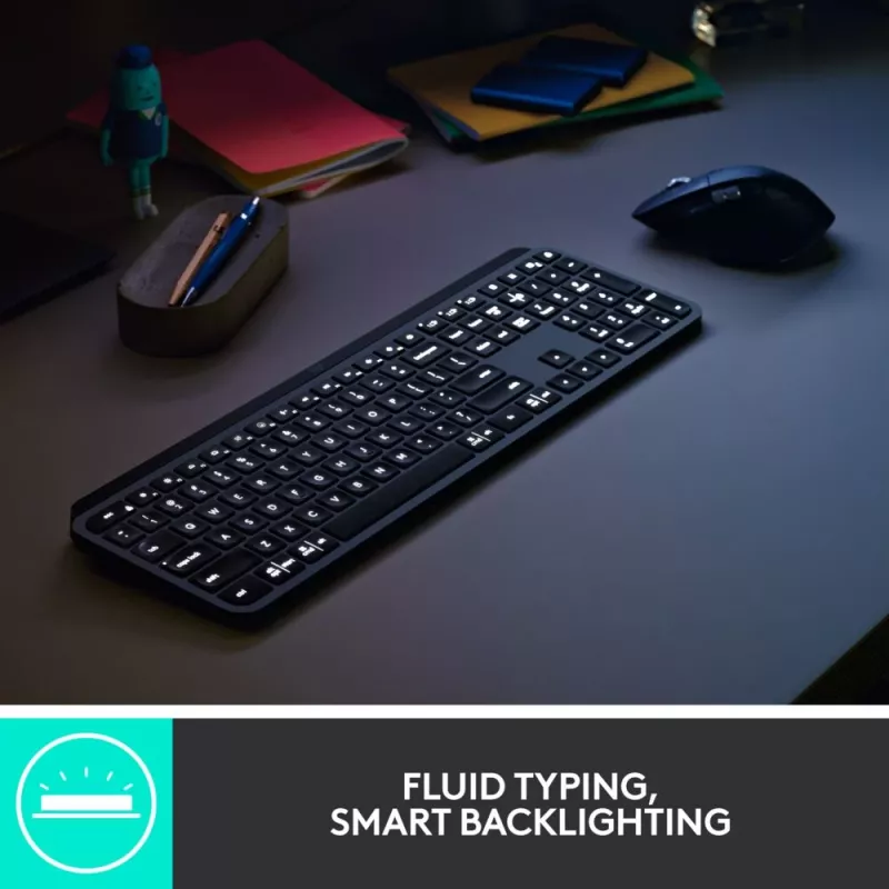 LOGITECH MX Keys Combo For Business Gen 2 - Grafitas - Qwerty Esp