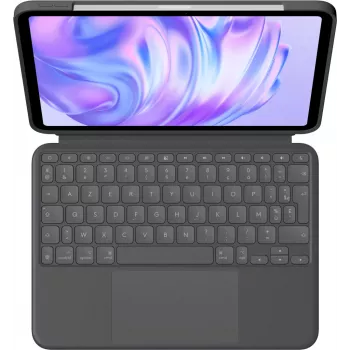 LOGITECH Combo Touch klaviatūros dėklas - iPad Pro 11in M4/M5 - grafito spalvos - azerty prancūziška