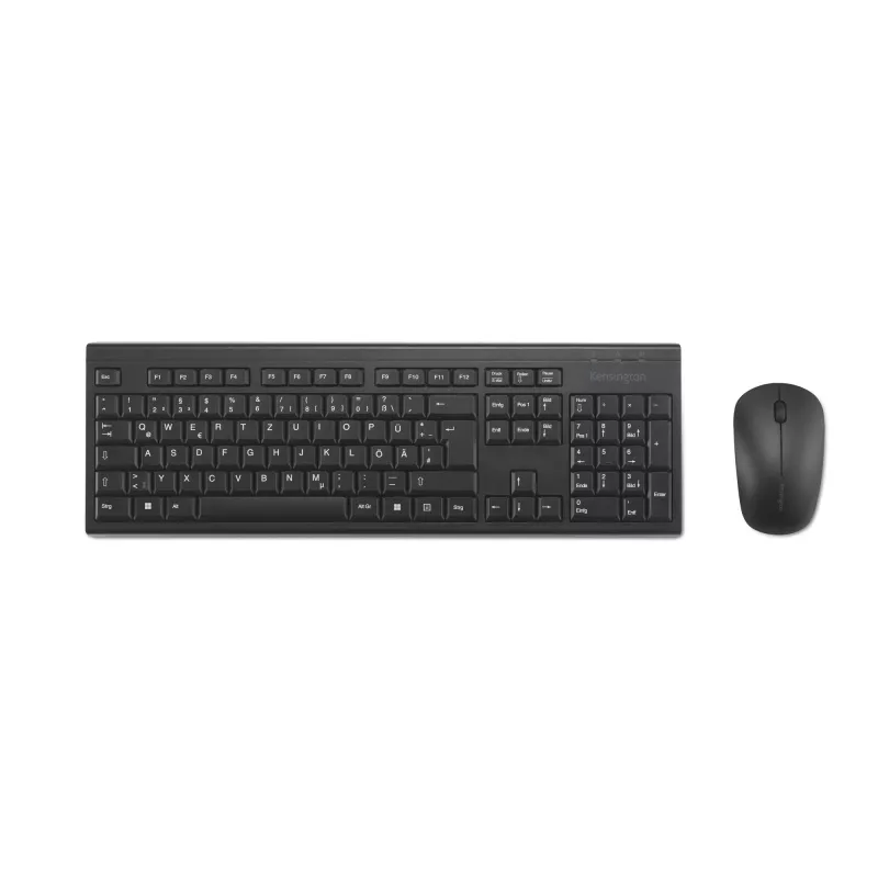 Kensington K75562DE, belaidis, RF belaidis, membraninė, QWERTZ, juoda, pelė įskaičiuota