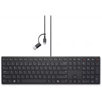 Klaviatūra DELL KB525C Office USB QWERTZ German juoda