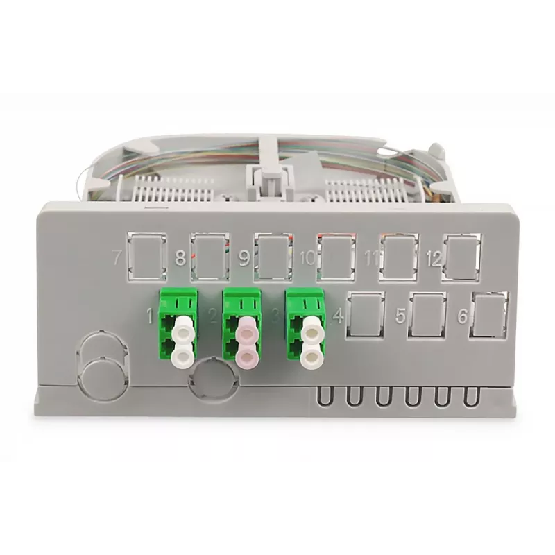 DIGITUS Ftth Namų paskirstymo įrenginys. 3x LC/APC Duplex OS2. IP54. Paruoštas sujungimams