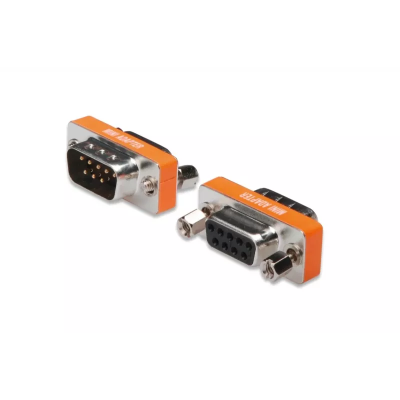 DIGITUS Zero Modem adapteris, D-Sub9 metalinis korpusas, V/F, su šešiabriauniais varžtais