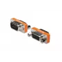 DIGITUS Zero Modem adapteris, D-Sub9 metalinis korpusas, V/F, su šešiabriauniais varžtais