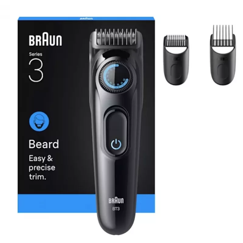 Braun BT3520 barzdos kirpimo mašinėlė Baterija 40 2 cm Juoda, Mėlyna