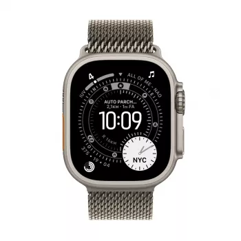APPLE Watch Ultra 3 GPS + Cellular 49mm natūralaus titano korpusas su natūralaus titano Milano kilpa