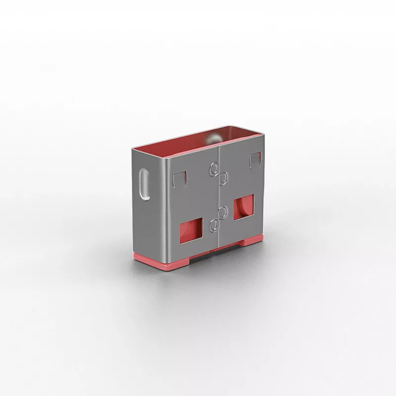 Lindy USB prievado blokatorius (be rakto) - pakuotėje 10 vnt., Rožinė, Prievado blokatorius, USB Type-A, Rožinė, Akrilnitrilo butadieno stirenas (ABS), 10 vnt., Polietileninis maišelis