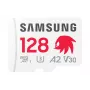 „Samsung MB-MD128S“ „MicroSDXC“ atminties kortelė, 128 GB, UHS-I, 10 klasė, U3, skaitymo greitis iki 180 MB/s, rašymo – 130 MB/s