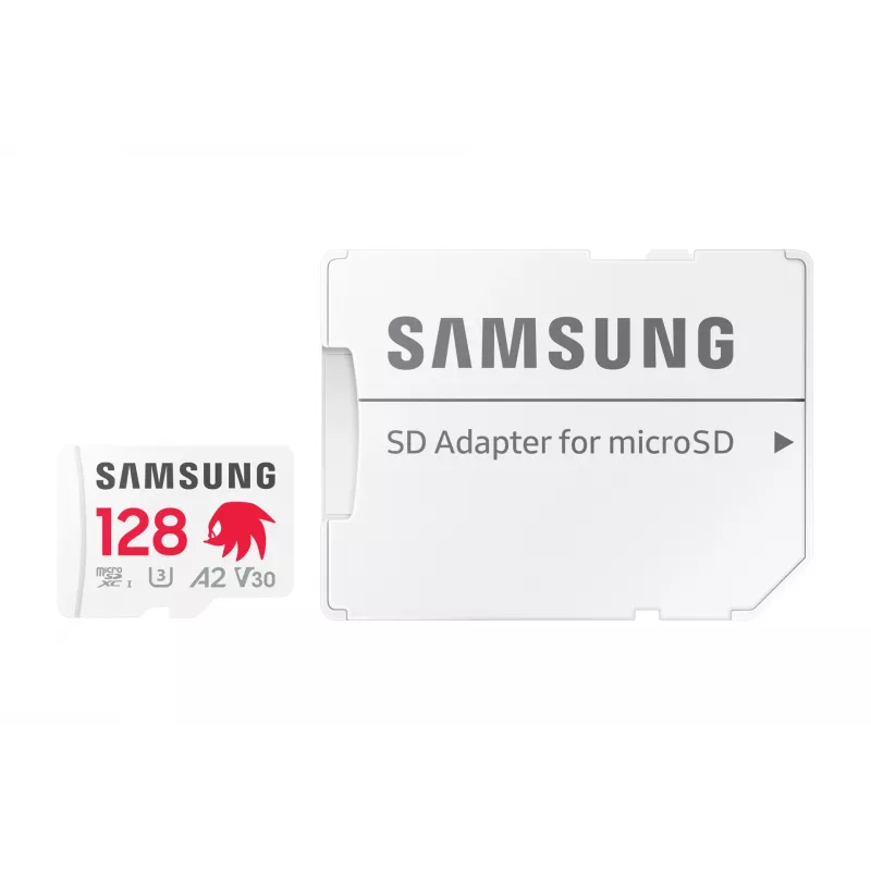 „Samsung MB-MD128S“ „MicroSDXC“ atminties kortelė, 128 GB, UHS-I, 10 klasė, U3, skaitymo greitis iki 180 MB/s, rašymo – 130 MB/s