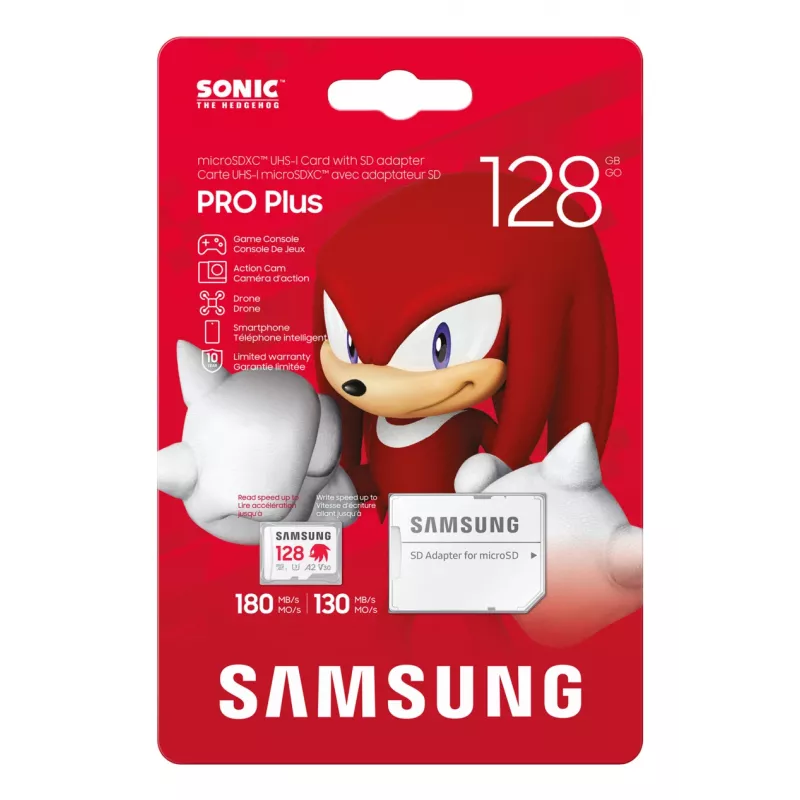 „Samsung MB-MD128S“ „MicroSDXC“ atminties kortelė, 128 GB, UHS-I, 10 klasė, U3, skaitymo greitis iki 180 MB/s, rašymo – 130 MB/s