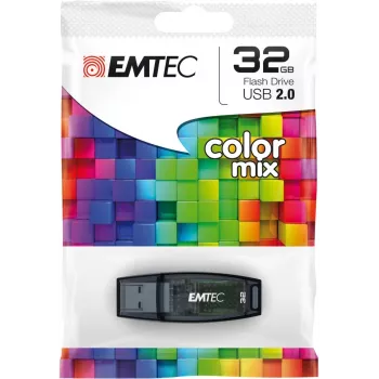 EMTEC C410 Color Mix – 32 GB USB atmintukas – USB 2.0 – mėlynas