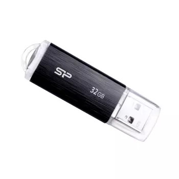 SILICON POWER Ultima U02 - 32 GB USB atmintinė - USB 2.0 - juoda
