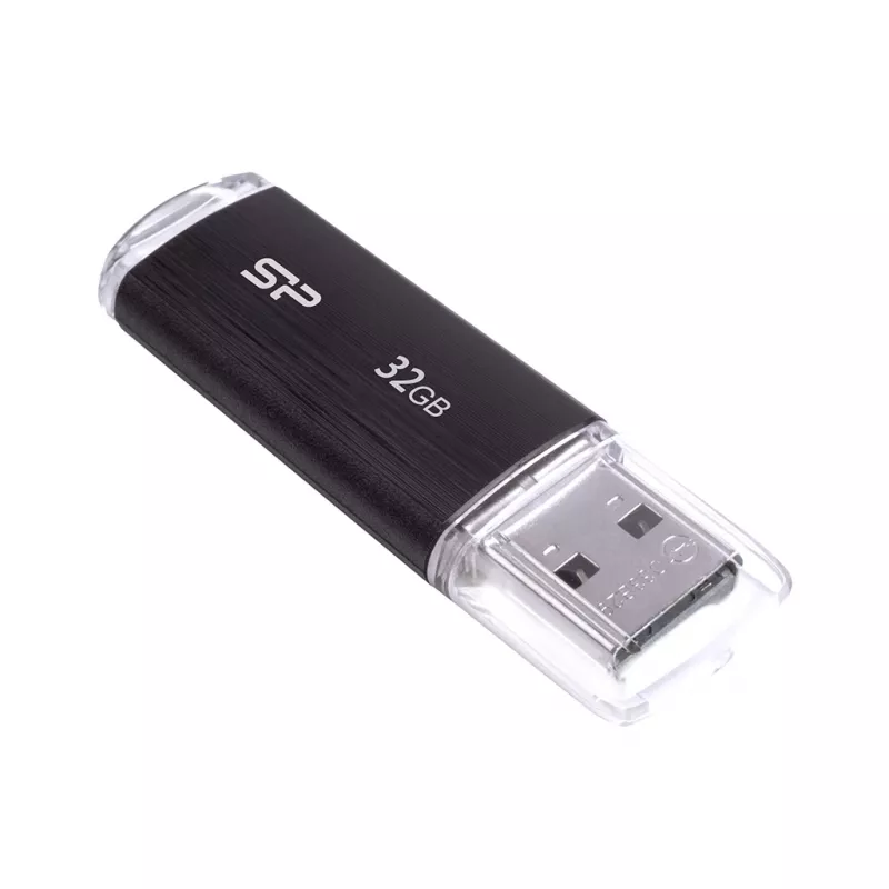 SILICON POWER Ultima U02 - 32 GB USB atmintinė - USB 2.0 - juoda