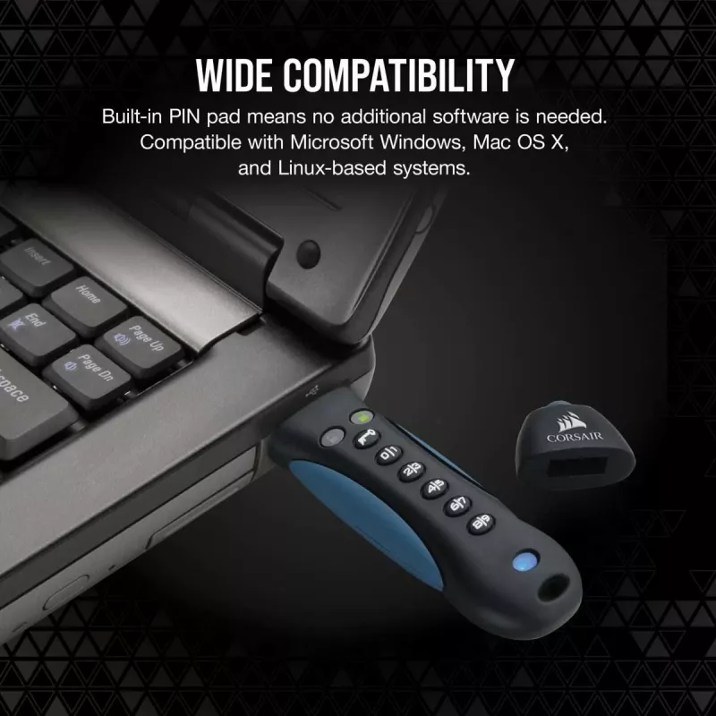 CORSAIR Flash Padlock 3 Secure - 256 GB - USB atmintukas - USB 3.0