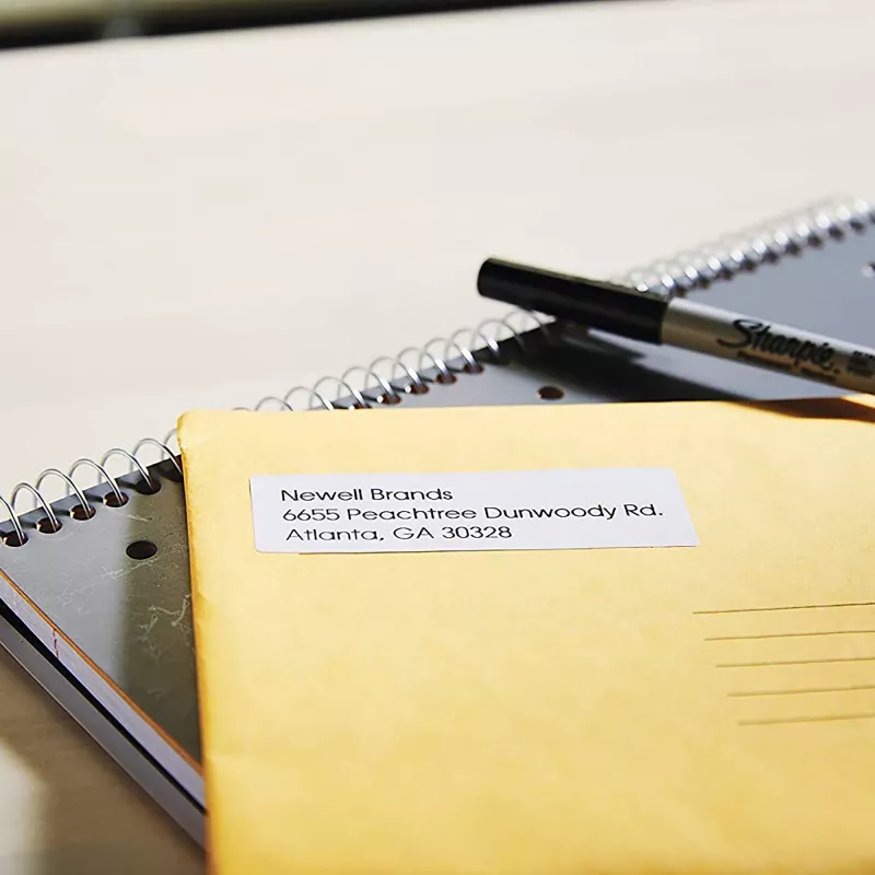 DYMO Authentic LabelWriter grįžimo adreso etiketės | 25 mm x 54 mm | Lipnios | 500 lengvai nulupamų etikečių ritinys | skirtos LabelWriter etikečių spausdintuvams | Pagaminta Europoje