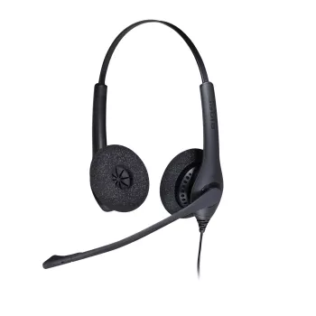 Jabra BIZ 1500 Duo QD EMEA, laidinis, biurui / skambučių centrui, 20–4500 Hz, 74 g, ausinės, juodos