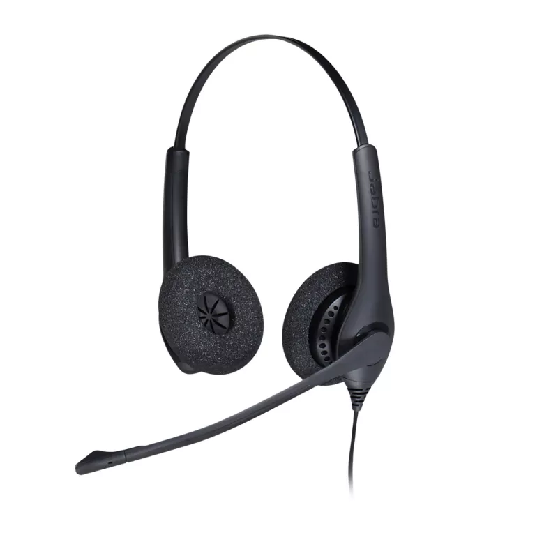 Jabra BIZ 1500 Duo QD EMEA, laidinis, biurui / skambučių centrui, 20–4500 Hz, 74 g, ausinės, juodos