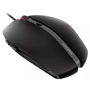 CHERRY GENTIX 4K laidinė pelė, juoda, USB, ambidekstrinė, optinė, USB, 3600 DPI, juoda