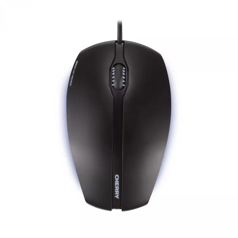 CHERRY GENTIX LAIDINGA APŠVIESTA PELĖ, Juoda, USB, Abirankė, Optinė, USB Type-A, 1000 DPI, Juoda