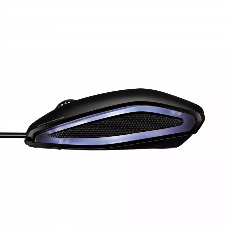 CHERRY GENTIX LAIDINGA APŠVIESTA PELĖ, Juoda, USB, Abirankė, Optinė, USB Type-A, 1000 DPI, Juoda