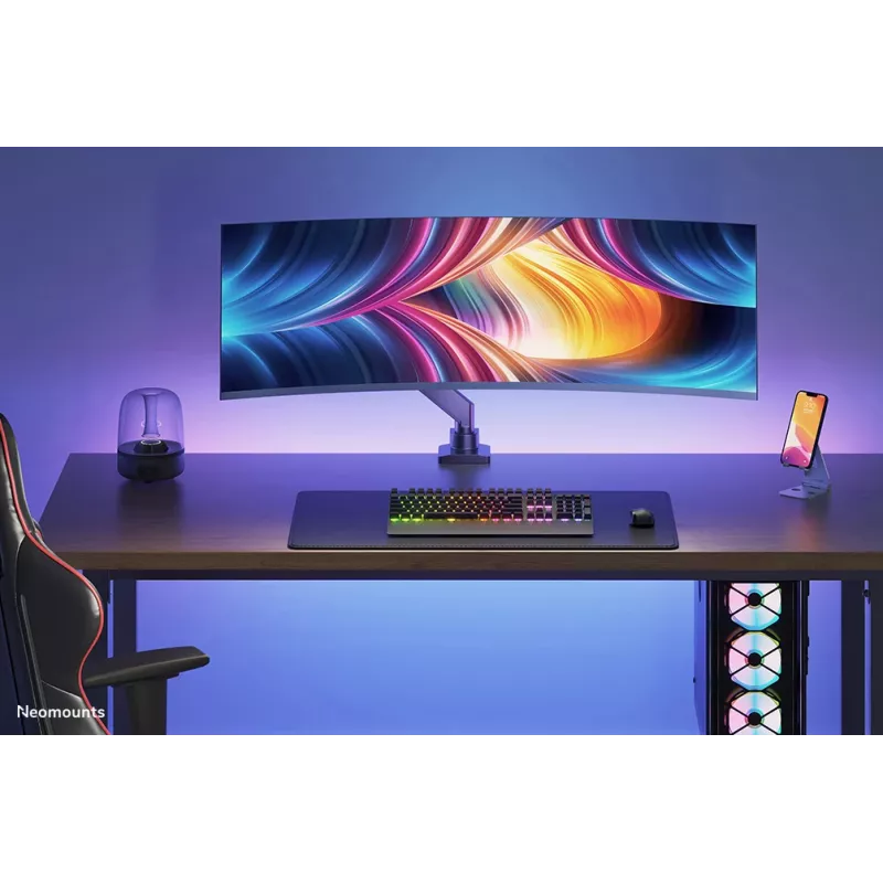 Neomounts NM-D775BLACKPLUS Monitor arm 10-49 inch - gas spring - Topfix - 180°-stop