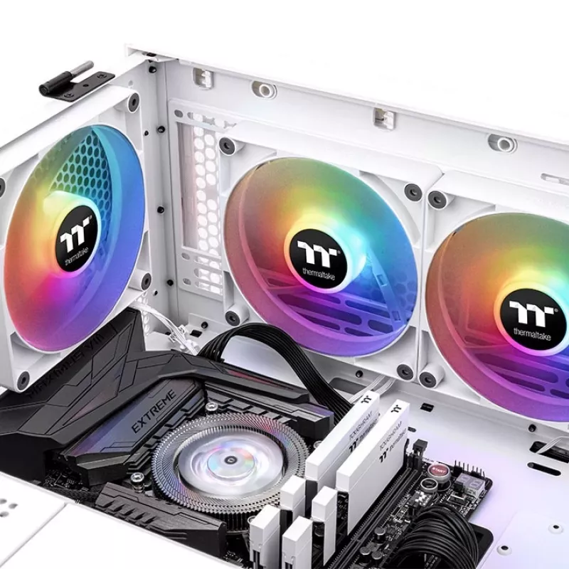 Ventiliatorius Thermaltake TT CT140 ARGB Sync White 500-1500 RPM hidraulinis guolis