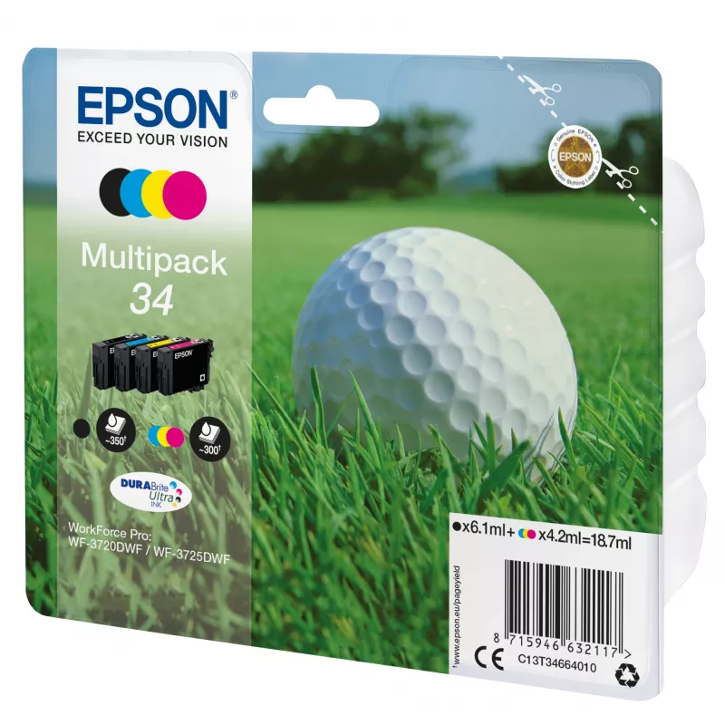 Epson Golf ball Multipack 4 spalvų 34 DURABrite Ultra rašalas