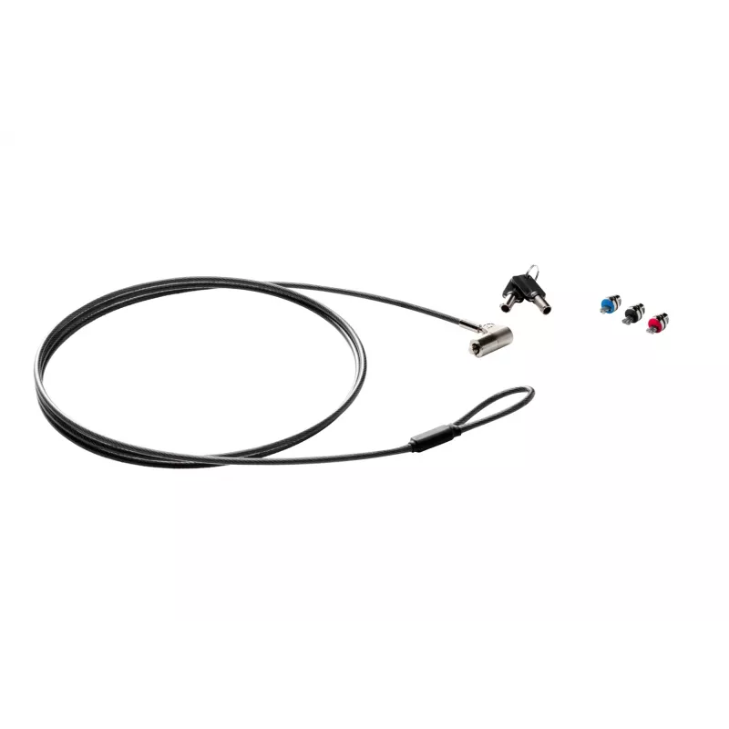 HP Sure Key kabelis Lock, 1,83 m, raktas, juoda, sidabrinė