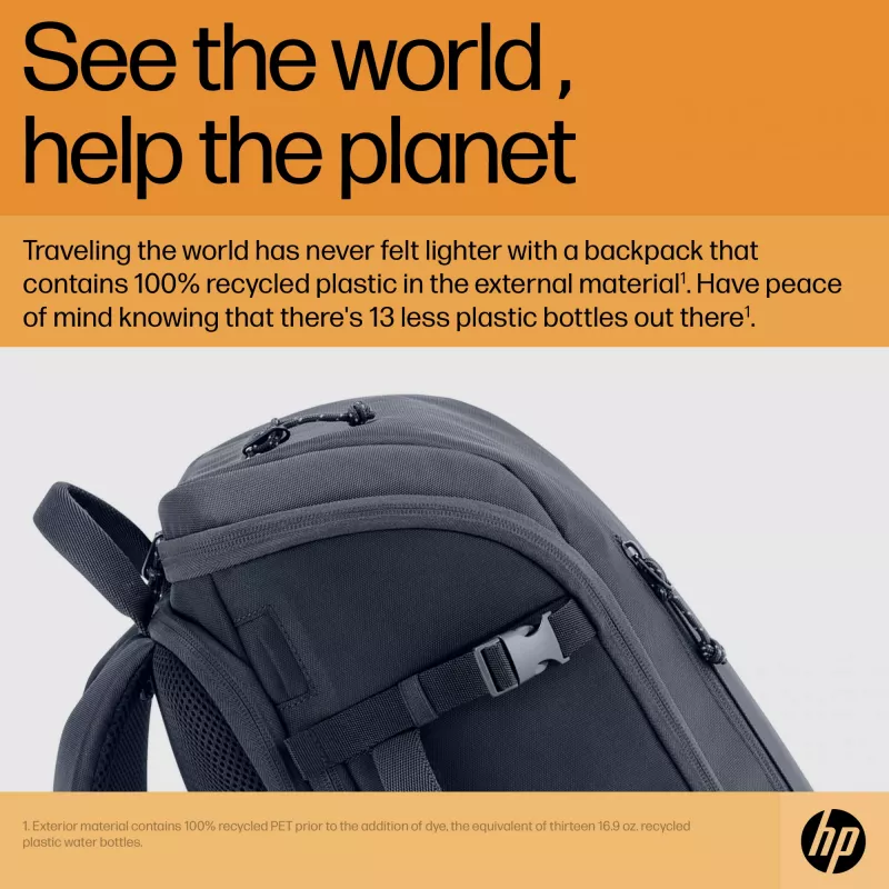 HP Travel 25 Liter 15.6 Iron Pilka Laptop Backpack, kuprinė, 39,6 cm (15,6 colio), 860 g