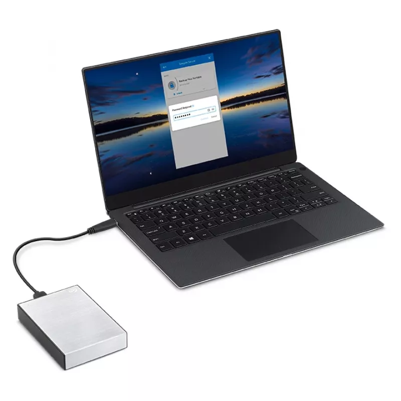 Seagate One Touch STKZ5000401 išorinis standusis diskas 5 TB 3,5 colio USB Type-C 3.2 Gen 1 (3.1 Gen 1) Juoda, Sidabrinė