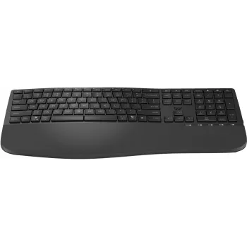 HP 685 Comfort Dual-Mode klaviatūra, QWERTY, pilno dydžio (100%), belaidė, RF belaidis + Bluetooth, membraninė, QWERTY, juoda