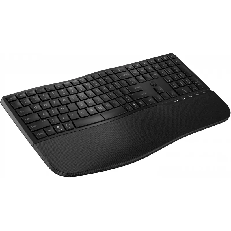 HP 685 Comfort Dual-Mode klaviatūra, QWERTY, pilno dydžio (100%), belaidė, RF belaidis + Bluetooth, membraninė, QWERTY, juoda