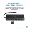 USB-C kelių prievadų centras HP Travel – HP 1C1Y5AA, USB-C pagrindinis, HDMI 2.0, VGA, 1×RJ-45, 2×USB-A 3.2 Gen1, 2×USB 2.0, MicroSD skaitytuvas, juoda
