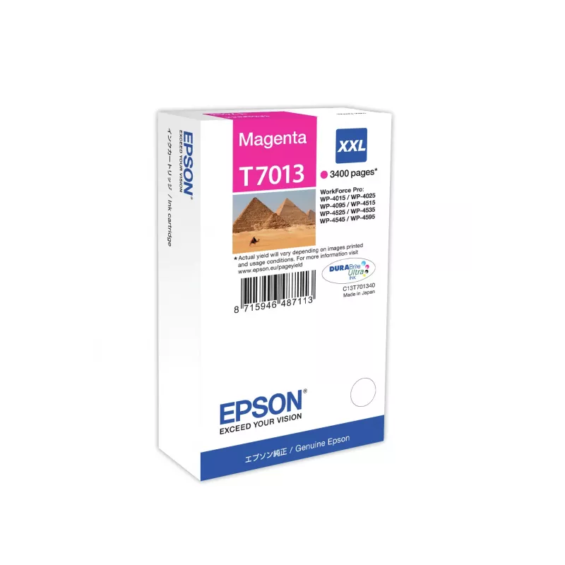 Epson rašalo kasetė XXL purpurinė 3,4k
