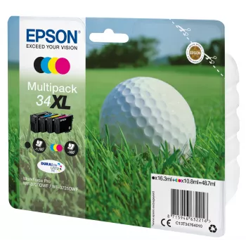 Epson Golf ball Multipack 4 spalvų 34XL DURABrite Ultra rašalas