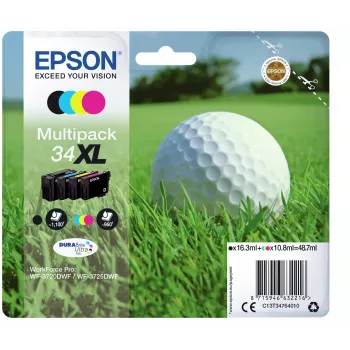 Epson Golf ball Multipack 4 spalvų 34XL DURABrite Ultra rašalas