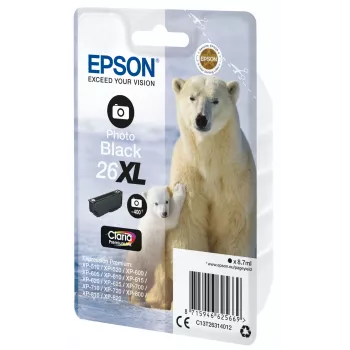 Epson Polar bear Singlepack Photo Juoda 26XL Claria Premium Ink